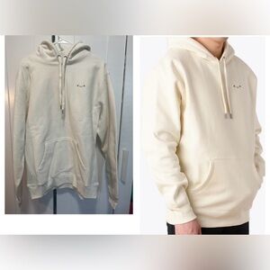 Osume Men's Cream Hoodie Sweatshirt size M